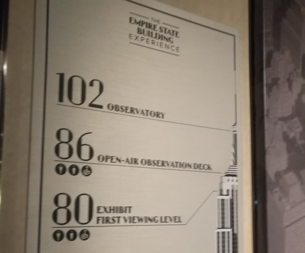 帝国大厦电梯指示
