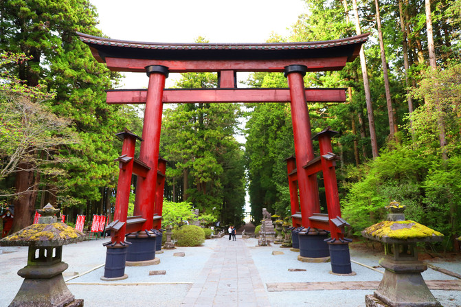 富士山周围分布着很多神社—富士浅间神社