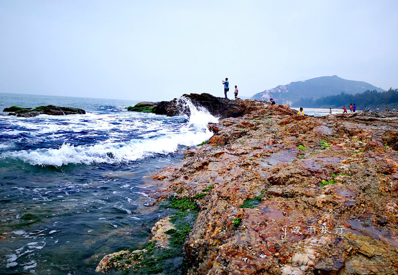 盐洲岛湾仔南海湾沙滩