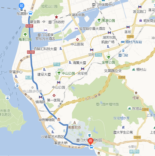 地图记录厦门4天