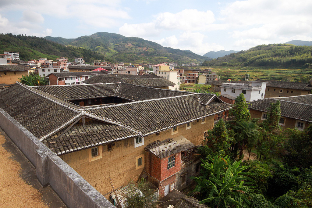 永定古竹大德村,千人宴席庆丰收