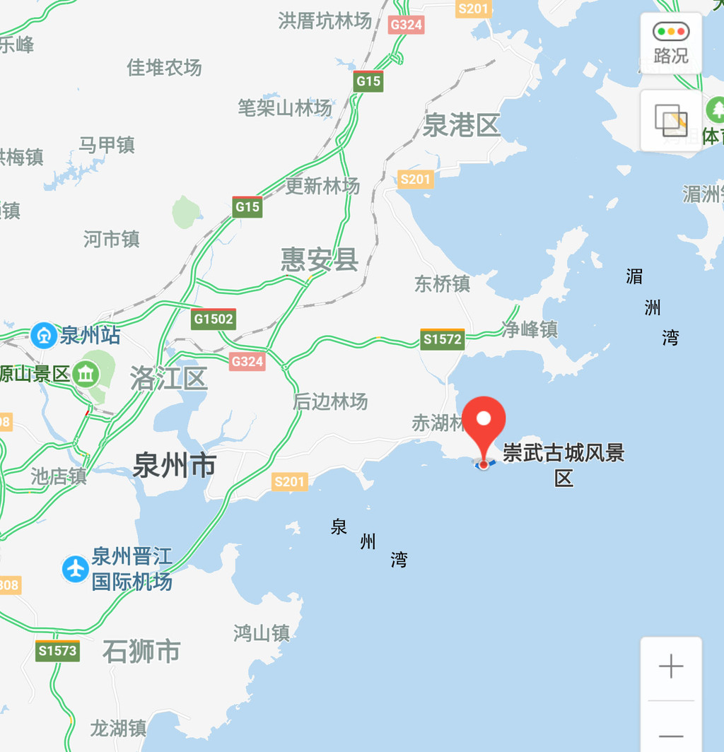 崇武古城坐落于福建省泉州市东部海滨,濒临台湾海峡.