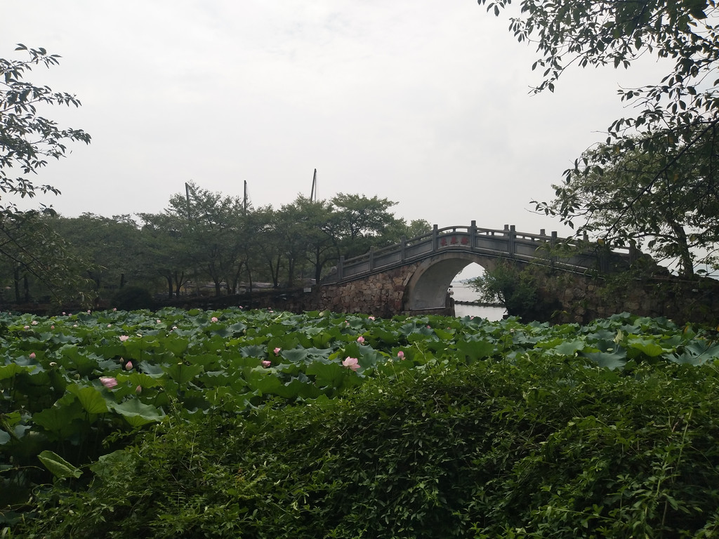 山辉川媚牌坊 到了之后,我先是过了"太湖绝佳处"那个门,结果看了下