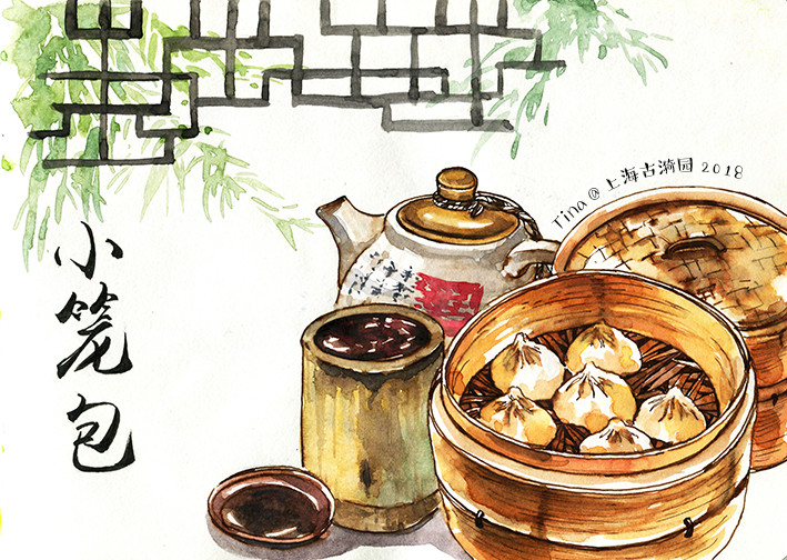 tina原创手绘游记《走,跟我一起去逛古漪园!》