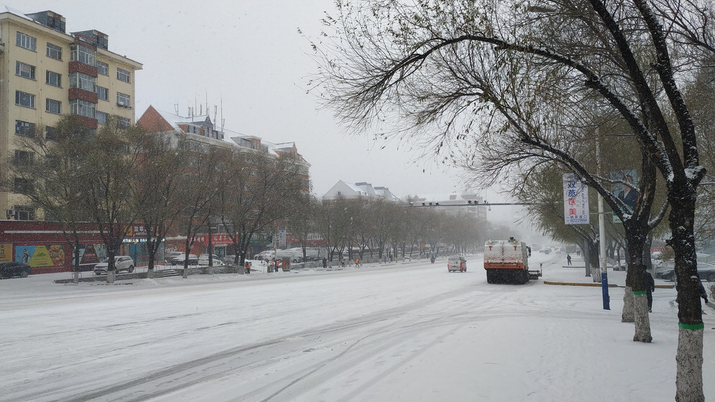 黑龙江小城七台河的雪:出差旅途中的小记