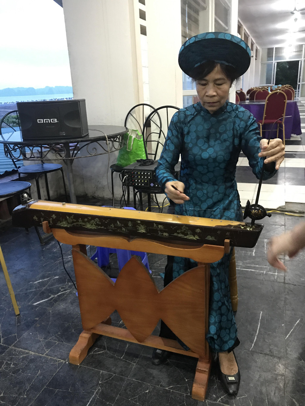越南民族乐器独弦琴的演奏
