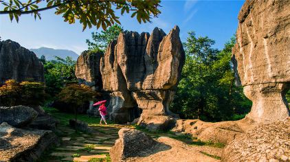 重庆万盛.万水千山宾馆1晚 龙鳞石海门票