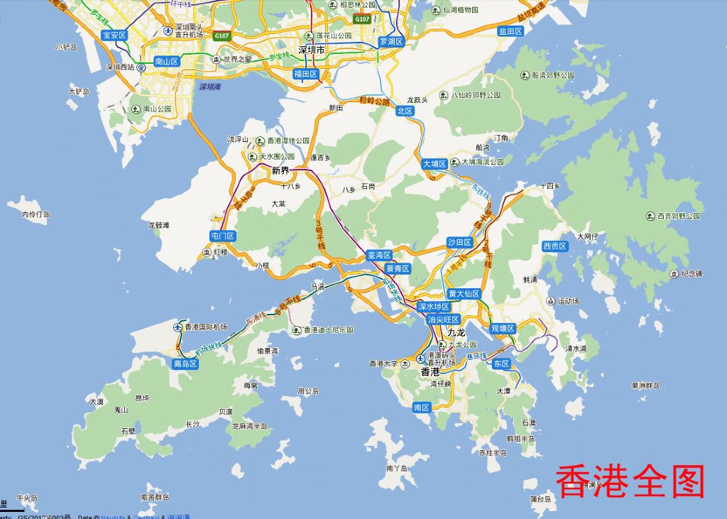 香港行程地图(20140205-0210)