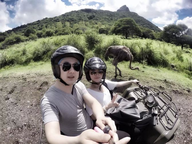 晴天、下雨天之不同的毛里求斯(高空跳伞、庄