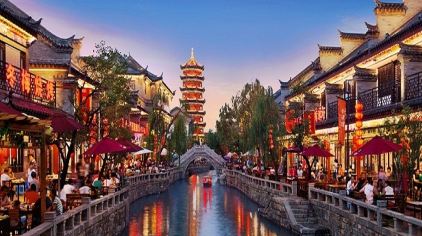 滦县清风湾客栈1晚【位于滦州古城城西门 步行观看篝火舞】纳西庭院与韩国时尚风格相结合+[可加购滦州古城门票]-【携程自由行景酒套餐】