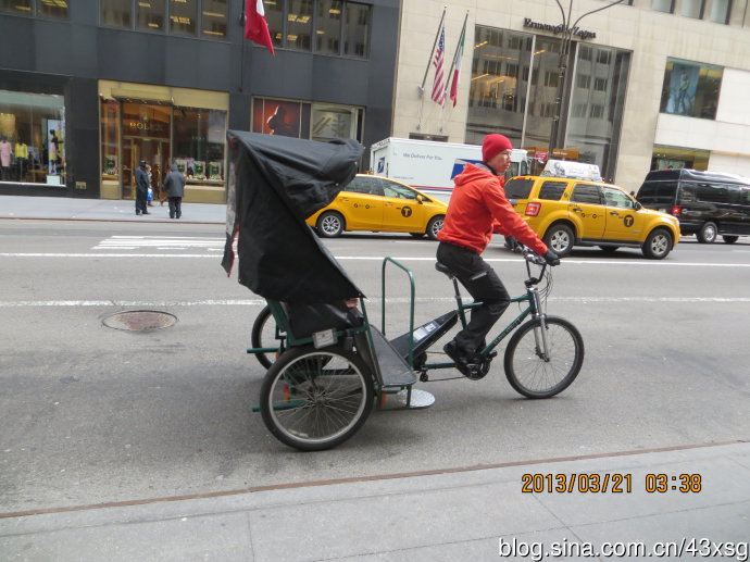 美国也见三轮车