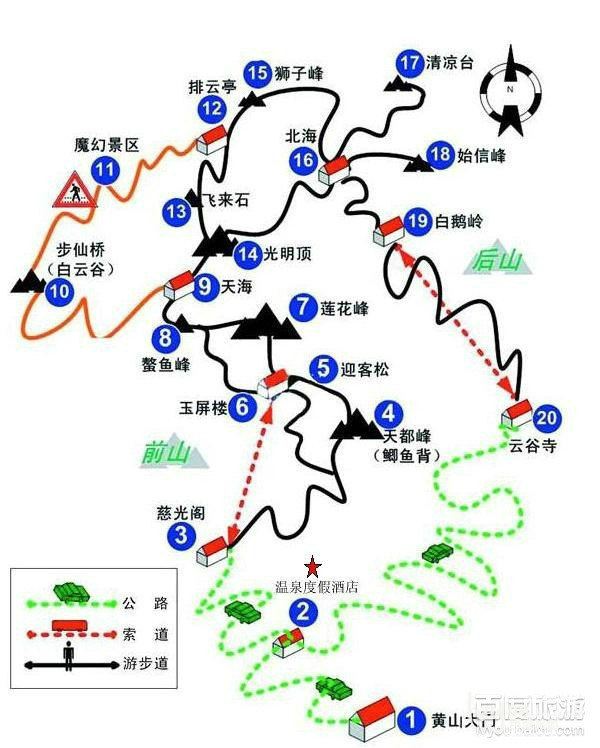 黄山风景区面积160.