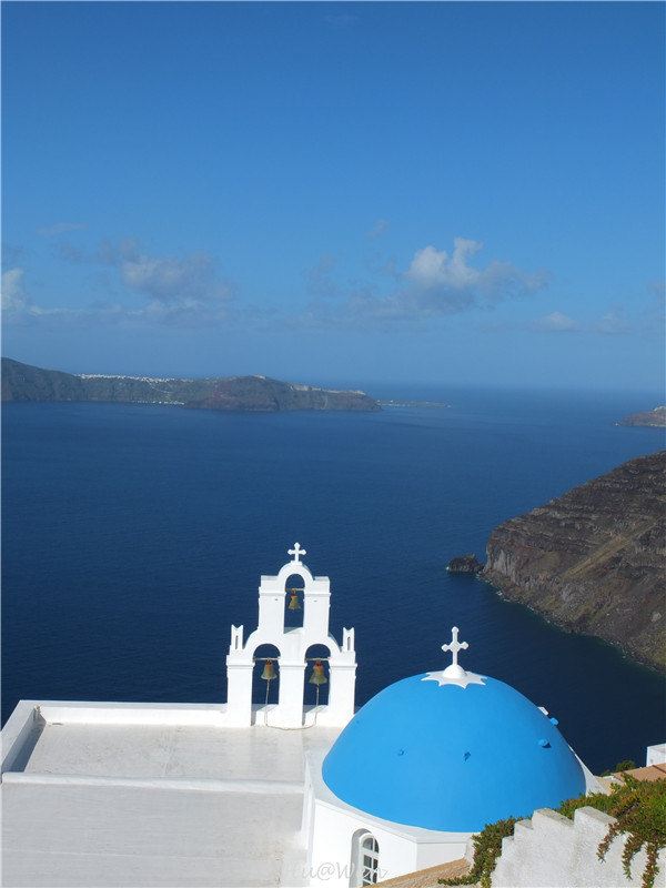 希腊"爱情海"那一片蓝色魅力 【之四】 蓝顶教堂攻略地图2015年
