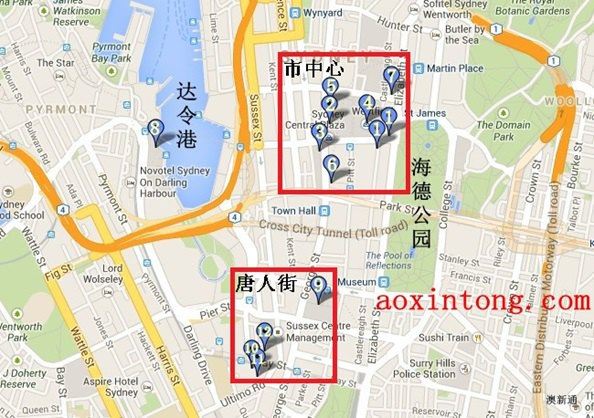 悉尼购物片区:分为市中心和达令港/中国城两个片区 cbd图片