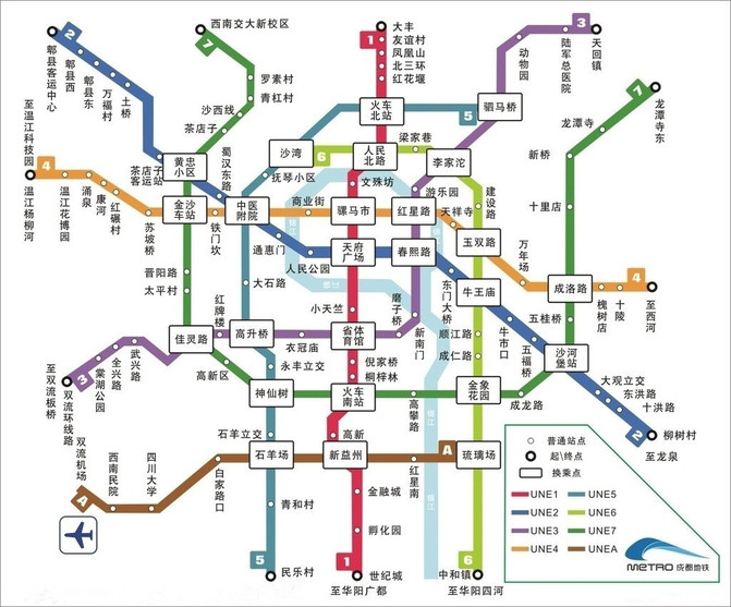 成都地铁图