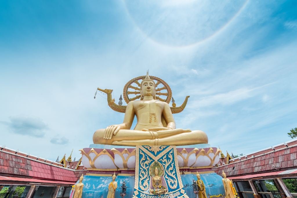 在大佛寺时看到了佛光,是不是意味着会有好运啊