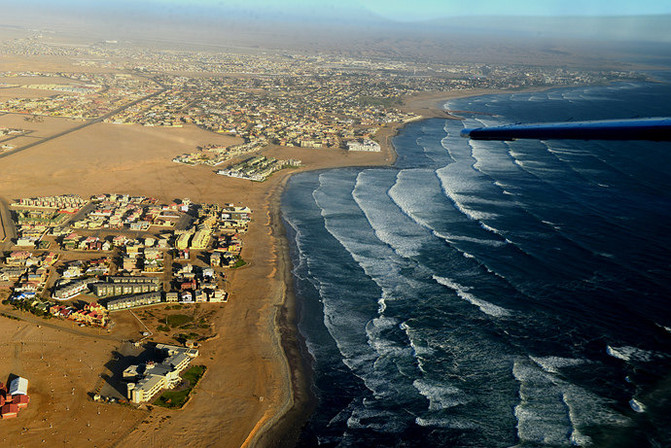 【纳米比亚】航拍骷髅海岸"沙漠与海水的交响曲"(下)