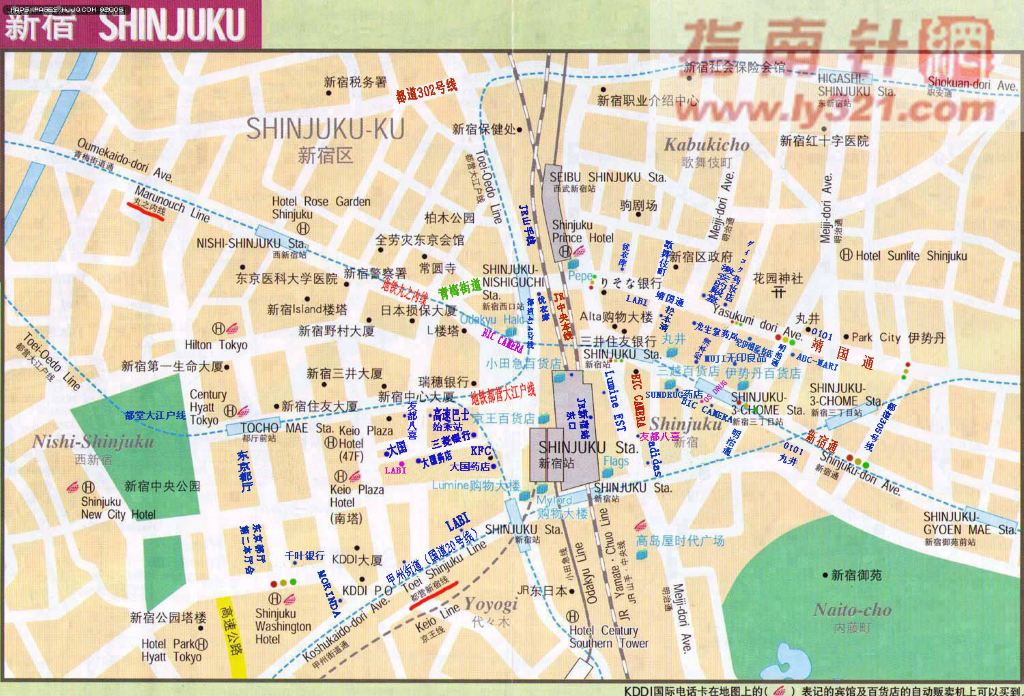 (东京新宿地图)