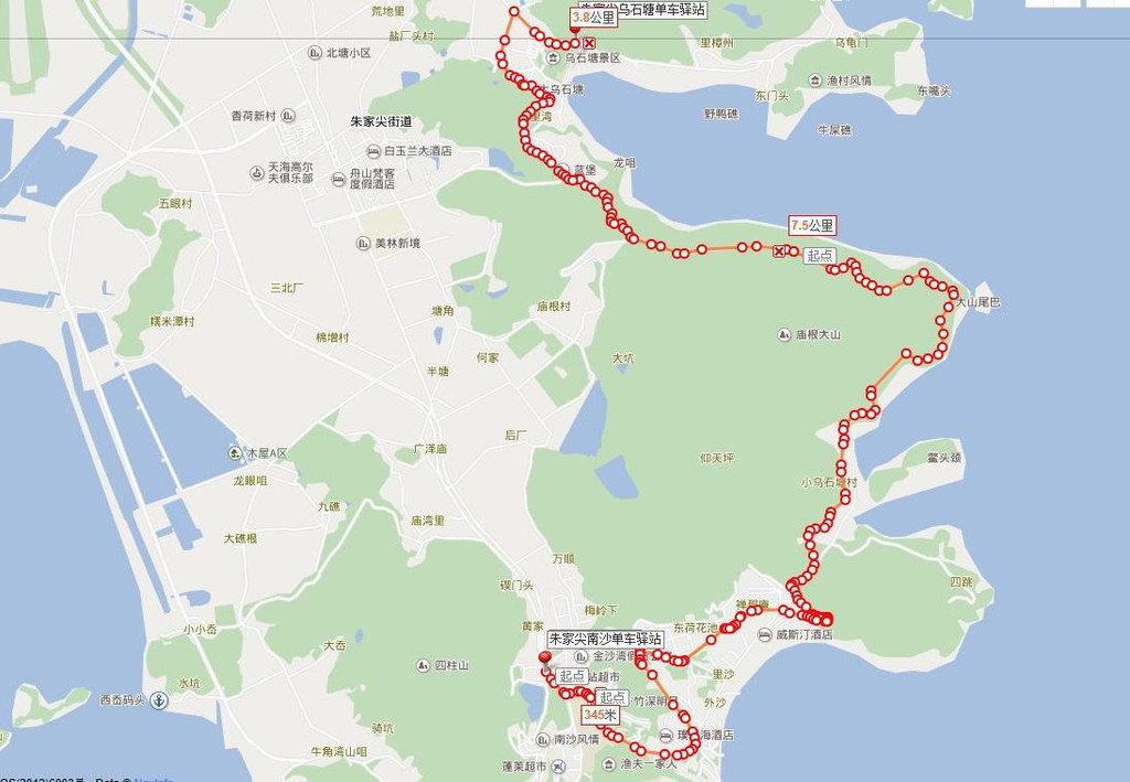 朱家尖最美海景骑行路线2
