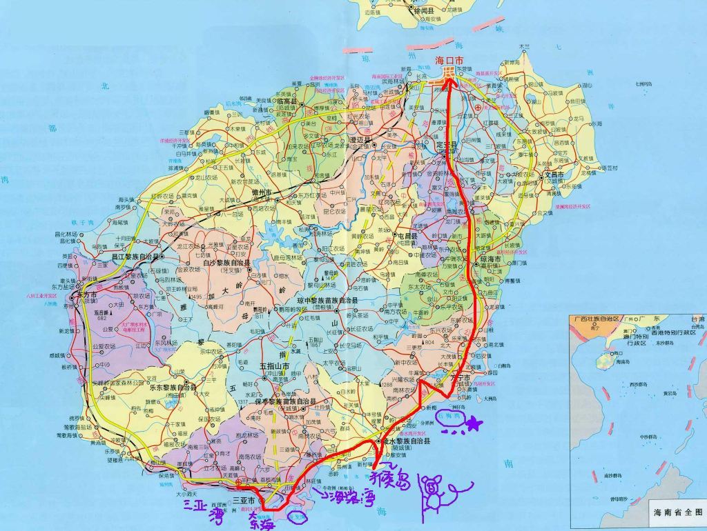 海南东线错峰出行自驾游:亚龙湾+陵水+兴隆+石梅湾=阳光,农村,温泉