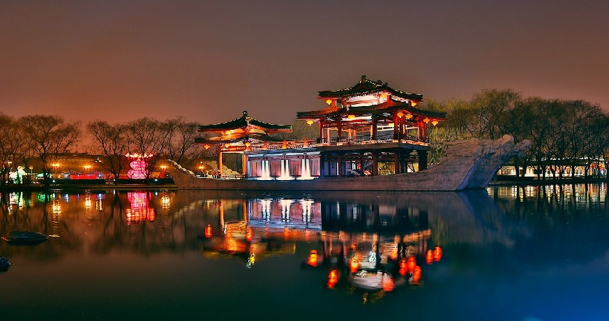 陕西西安盛美利亚酒店1晚+大唐芙蓉园门票2张