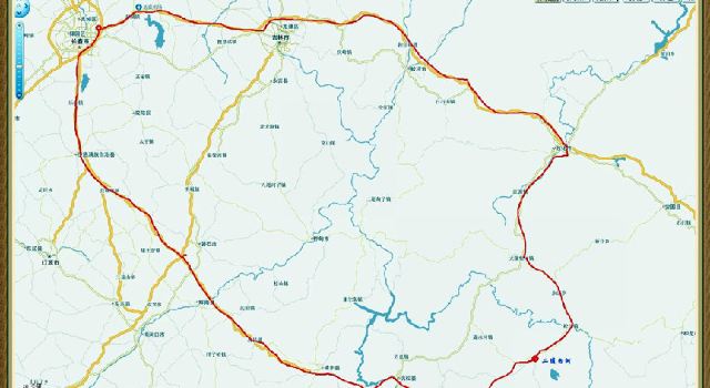 原计划走s203省道,经露水河镇到达抚松县;但在省道和环山路的岔路口图片
