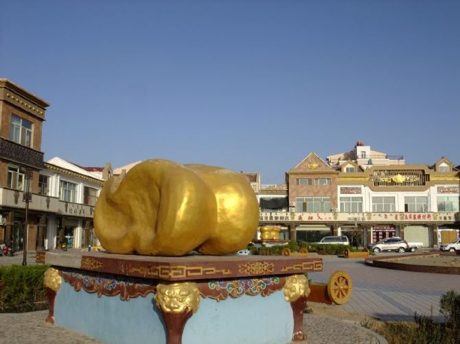 内蒙古游记之阿右旗城市广场 - 阿拉善右旗游记