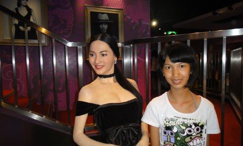 站在太平山顶俯瞰香港--2011年8月15日香港自