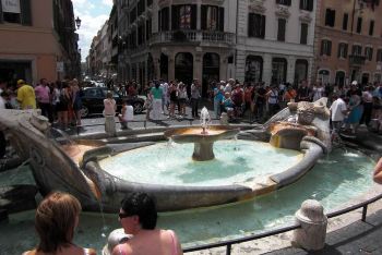 游人如织的罗马西班牙广场 - 罗马游记攻略