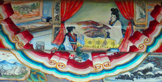 颐和园长廊的画3