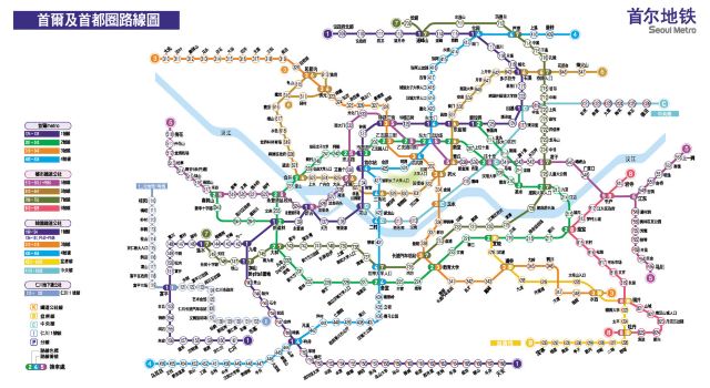韩国地铁路线图|首尔游记-携程旅行
