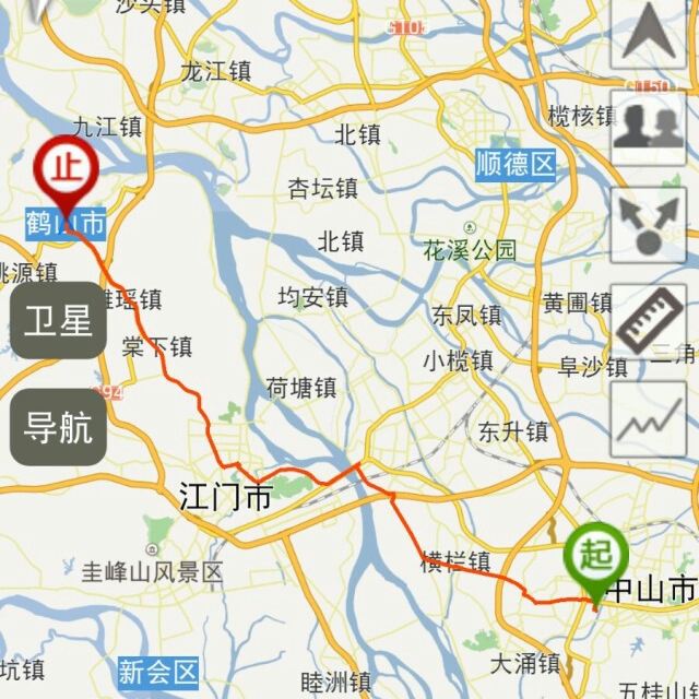 江门鹤山地图