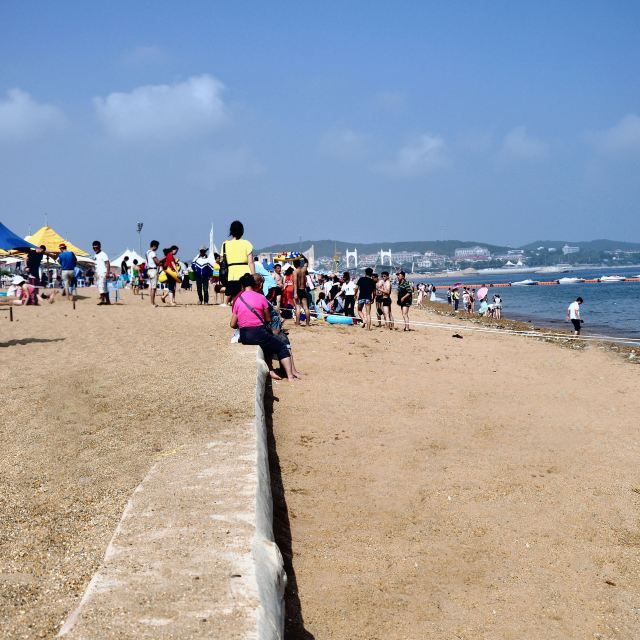 金石滩的海边