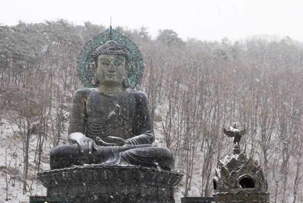 见识了权金城,再去拜见新兴寺的统一青铜大佛吧.