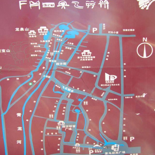 束河古镇地图