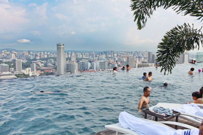 新加坡--金沙酒店主楼无边游泳池! - 新加坡游记