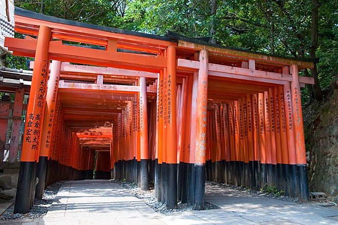 京都伏见稻荷 千本鸟居的绝美风景