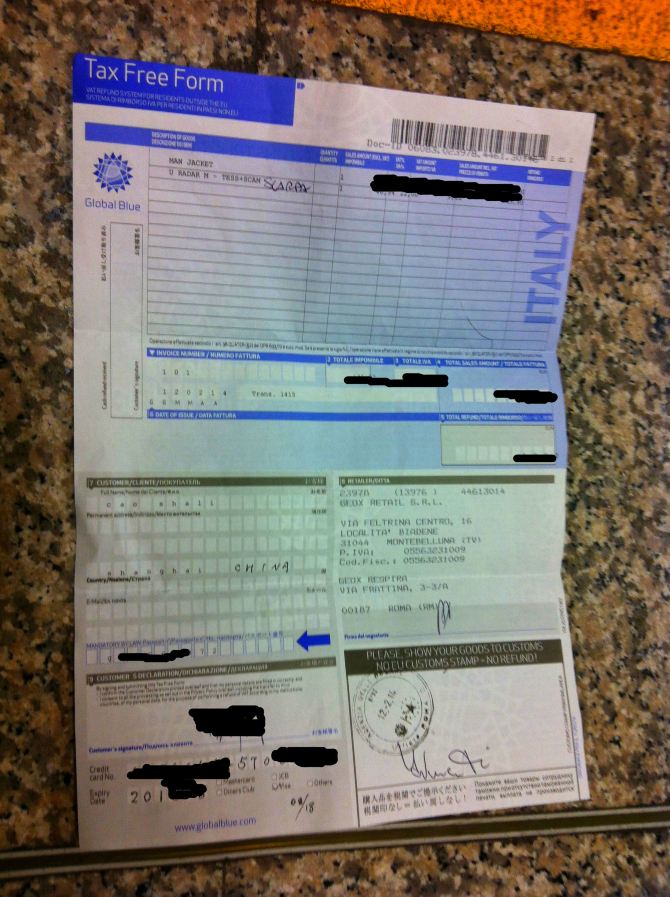 在欧洲购物,退税 I Want I do - 意大利游记攻略