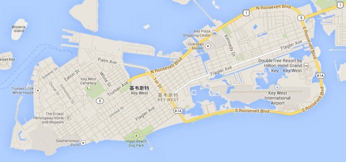 基韦斯特 (key west)--美国本土最南的城市,一颗海上明珠