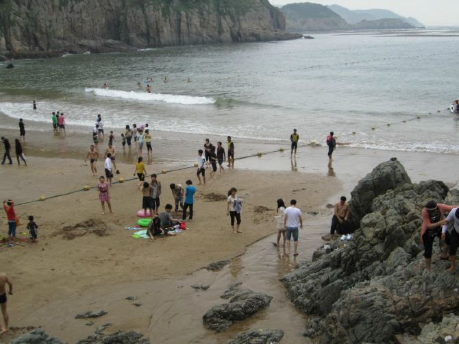 浙江温州洞头自由行仙叠岩,半屏山,大沙岙沙滩