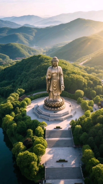 灵山大佛景区:88米青铜立佛俯瞰太湖