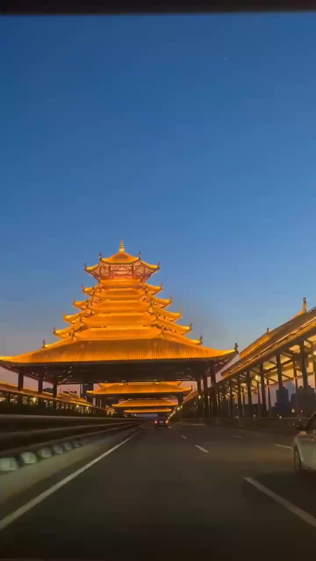 柳州凤凰岭大桥夜景图图片