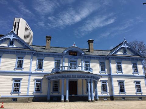 修缮一新的丰平馆,早年是北海道开拓者的迎宾馆,现为举行婚礼及聚会的