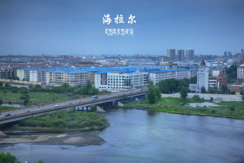 回海拉爾住的酒店已經忘了住在多少層,但是能看到這座城市