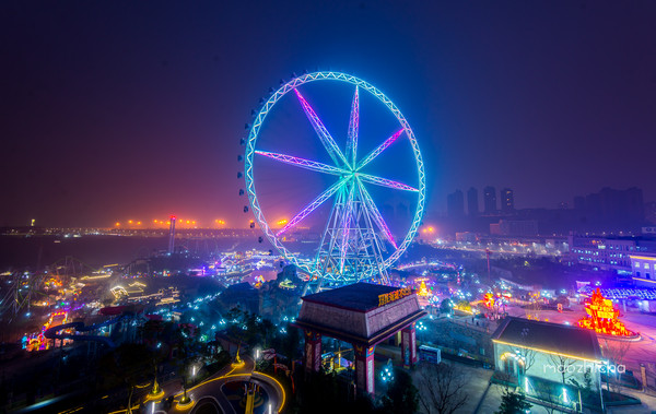 重庆欢乐谷夜景图片