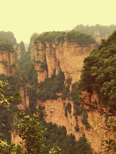 张家界百元大钞风景图片