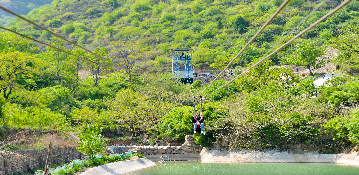 云丘山高空滑索