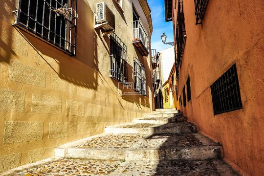 远,有个圣多梅教堂,那里存有著名画家格列柯的《奥尔加斯伯爵的葬礼》