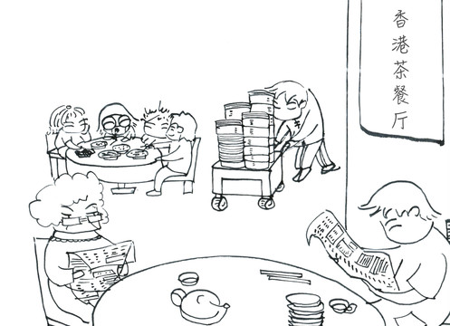 茶餐厅之于香港人,正如cafe之于法国人,它比餐厅酒楼便宜,又比大排档