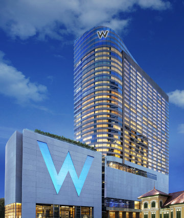 曼谷w酒店#酒店几楼是无边泳池?大吗